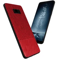 Qult Luxury Drop Back Case Aizmugurējais Silikona Apvalks Priekš Samsung G965 Galaxy S9 Plus Sarkans  Qul-Drop-G965-Re 5901646834224