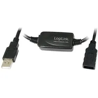Repeater Usb 2.0 A socket,USB plug 15M black  Ua0145