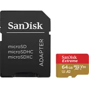 Sandisk Extreme Microsdxc Atmiņas Karte 64Gb  Sdsqxah-064G-Gn6Aa 619659193386