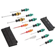 Screwdriver universal-set Phillips,Pozidriv,Slot 12Pcs.  Wera.05051010001 05051010001