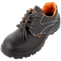 Shoes Size 45 black leather with metal toecap 7241En  Be7241En/45 7241En/45