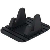 Silicone Car Phone Holder Dashboard Desktop Stand black  vehicle mounted anti skid pad bracket 7426825375834