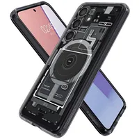 Spigen Ultra Hybrid Onetap Ring Case with Magsafe for Samsung Galaxy S24 - Transparent Zero One Pattern  24494-0 8809971222327