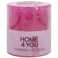 Svece Rasberry Icecream, D6,8Xh7,2Cm, gaiši sarkana Aveņu smarža  87632 4741243876323