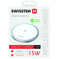Swissten 15W Bezvadu lādētājs ar Usb-C 1.5M kabelis  22055505 8595217475175