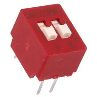 Switch Dip-Switch Poles number 2 Off-On 0.025A/25Vdc Pos  Bd02