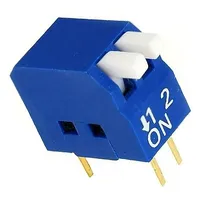Switch Dip-Switch Poles number 2 On-Off 0.05A/12Vdc Pos  Dp-02
