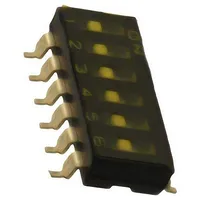 Switch Dip-Switch Poles number 6 On-Off 0.025A/24Vdc Pos 2  A6S-6102-H