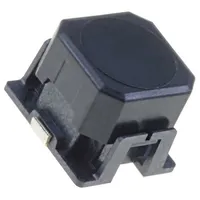 Switch keypad Pos 2 Spst-No 0.05A/16Vdc black Smt 3N square  B3Al-1002P