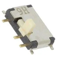 Switch slide Pos 2 Dpdt 0.3A/4Vdc On-On Smt Leads curved  Cus-22Tb