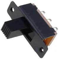 Switch slide Pos 2 Dpdt 0.5A/24Vdc On-On No.of term 6  S6P