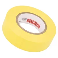 Tape electrical insulating W 19Mm L 20M Thk 0.13Mm yellow  Plh-N10-19-20/Ye