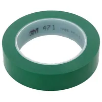 Tape marking green L 33M W 25Mm Thk 0.13Mm 2.5N/Cm 130  3M-471-25-33/Gn 471-25-33/Gn