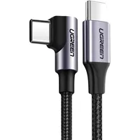 Ugreen angled cable Usb Type C - Power Delivery 60 W 20 V 3 A 1 m black-gray Us255 50123  6957303803736