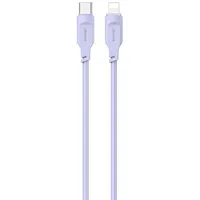 Usams Cable  Kabel Usb-C na Lightning Pd Fast Charging 1,2M 20W Lithe Series purpurowy purple Sj566Usb03 Us-Sj566 6958444979137