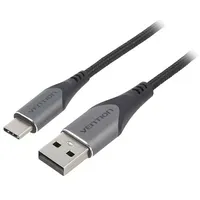 Usb 2.0 A to Usb-C 3A cable 0.5M Vention Codhd gray  6922794747043 056506