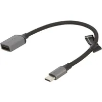 Usb-C 2.0 Male to Usb-A Female Otg Cable Vention Ccwhb 0.15M, Gray  6922794755062 056488