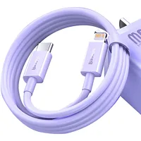 Usb-C fast charging  data transfer cable - Lightning Pd 20W 1M Baseus Superior Series purple Cays001505 6932172623654