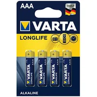 Varta Longlife Alkaline Battery Aaa 1,5V B4  Bataaa.alk.vl4 4008496525072
