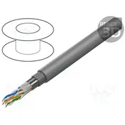 Wire Sf/Utp Cat 7 4X2X24Awg Cu wire Pvc grey 305M Cpr Eca  Lcs5-11Cu-0305.S Lcs5-11Cu-0305-S