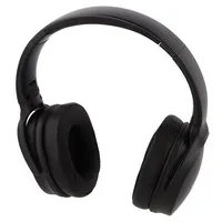 Wireless headphones with microphone black 20Hz22Khz 64Ω  Qoltec-50851 50851