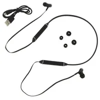 Wireless headphones with microphone black Usb,Usb micro 10M  Qoltec-50816 50816