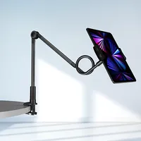 Wozinsky long flexible phone and tablet holder black Wthbk5  5907769306754