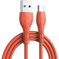 Xo cable Nb240 Usb - Usb-C 1,0M 2,4A orange  6920680839773