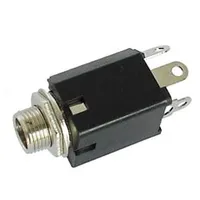 6.35Mm Female Jack Connector - With Switch Mono  Ca043 5410329280147