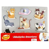 Wooden puzzle Animals Cats  Wzsmyr0Uc038102 5905375838102 Spw83810