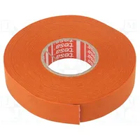 Tape textile W 19Mm L 25M Thk 0.26Mm Automotive acrylic 40  Tesa-51036-19/25Or 51036-00041-00
