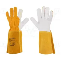 Protective gloves Size 10 natural leather long  Lahti-L271910K L271910K