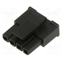 Plug wire-board female Micro-Fit 3.0 3Mm Pin 4 w/o contacts  Mx-43645-0408 436450408