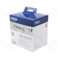Foil tape 62Mm 15.24M white Character colour black glued  Br-Dk22212 Dk-22212