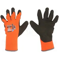 Protective gloves Size 10,Xl orange acrylic,latex Thermo  Wg-380-Xl/10 53761