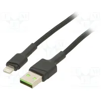 Cable Usb 2.0 Apple Lightning plug,USB A plug 1.2M black  Gc-Kabgc05 Kabgc05