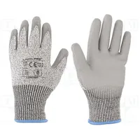 Protective gloves Size 8 grey composite fibre  Lahti-L200108K L200108K