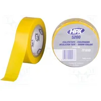 Tape electrical insulating W 19Mm L 10M Thk 0.15Mm yellow  Hpx-5200-1910Yl Iy1910