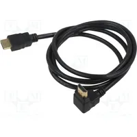Cable Hdcp 2.2,Hdmi 2.0 Hdmi plug,HDMI plug 90 Pvc 1.5M  Goobay-61295 61295