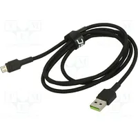 Cable Usb 2.0 A plug,USB B micro plug 1.2M black 480Mbps  Gc-Kabgc20 Kabgc20