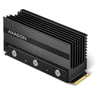 Axagon Passive aluminum heatsink for single-sided and double-sided M.2 Ssd disks, size 2280, height 36 mm.  8595247906595
