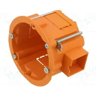 Enclosure junction box Ø 60Mm Z 45Mm plaster embedded orange  Jx-Pk-60Lg-Or Pk-60Łg Orange