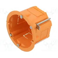 Enclosure junction box Ø 60Mm Z 45Mm plaster embedded orange  Jx-Pk-60G-Or Pk-60G Orange