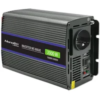 Qoltec Monolith 2000 Ms Wave Voltage Converter  12V to 230V 1000/2000W Usb 51926 5901878519265 Wlononwcr3557