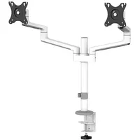 Neomounts Screen Desk Mount For Two Monitors, White ClampGrommet  Ds60-425Wh2 8717371449834