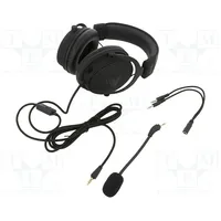 Headphones with microphone black Jack 3,5Mm,Usb A 2.2M 32Ω  Savgh-Nexus