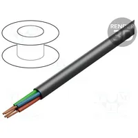 Wire loudspeaker cable 4X11Awg stranded Ofc black unshielded  Tas-T35 T35