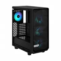 Fractal Design  Meshify 2 Compact Rgb Side window Black Tg Light Tint Mid-Tower Power supply included No Atx Fd-C-Mes2C-06 7340172703693