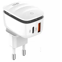 Wall charger Ldnio A2425C Usb, Usb-C with lamp  microUSB Cable Micro 6933138691892