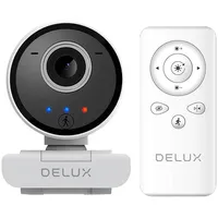 Smart Webcam with Tracking and Built-In Microphone Delux Dc07 White 2Mp 1920X1080P  032784144658